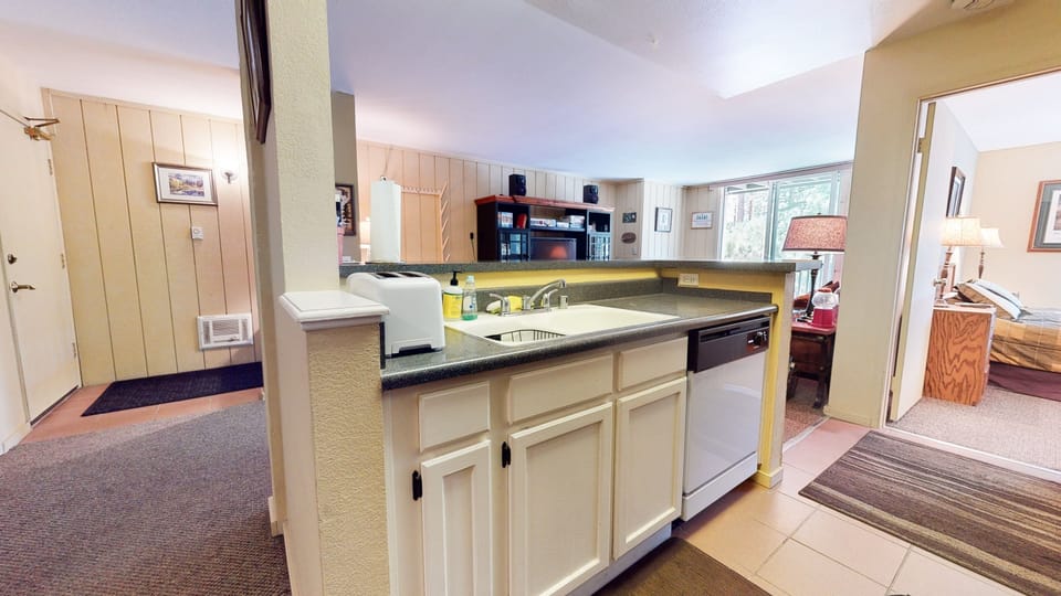 Room, Indoors, Kitchen, Furniture, Flooring