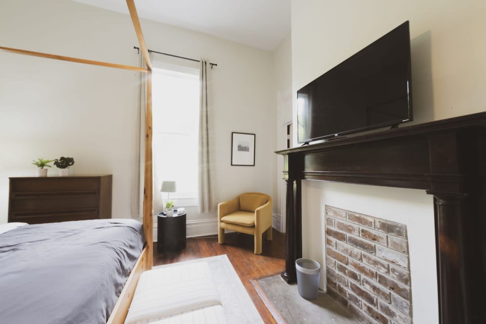 The Whitaker Room is a private master bedroom with queen bed and ensuite bath.