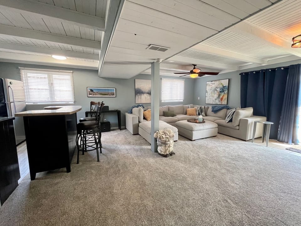 Walk Out Level Living Room & Bar