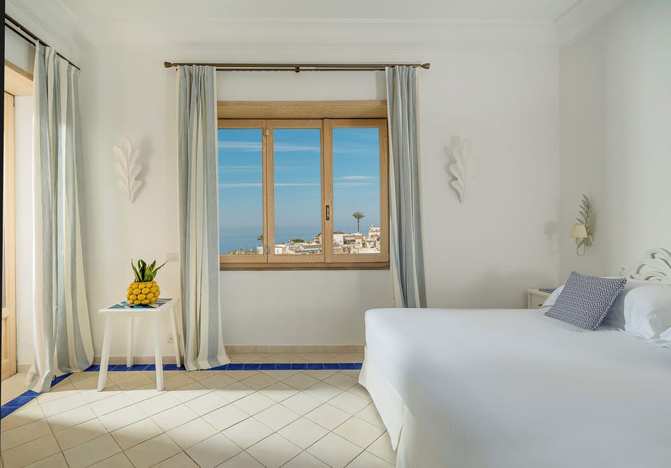 Suite, Terrace, Sea View | Frette Italian sheets, premium bedding, down comforters, pillowtop beds