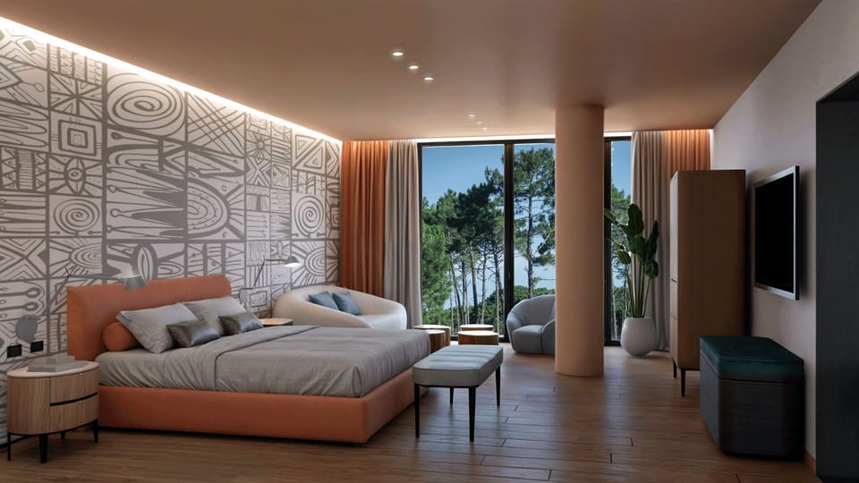 Premium bedding, down comforters, minibar, in-room safe