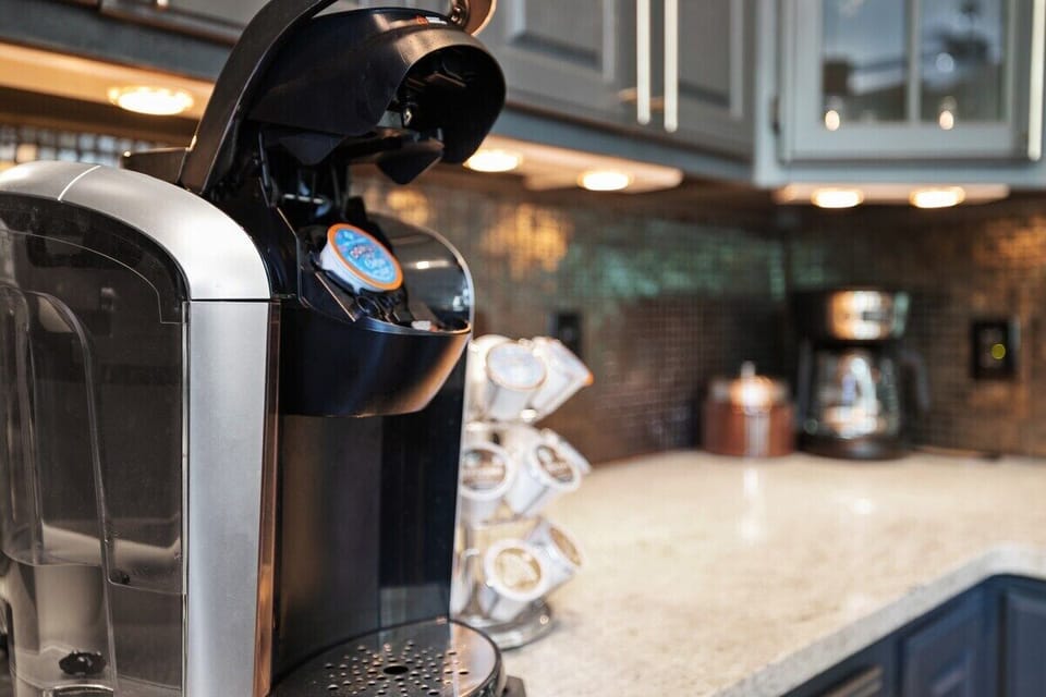 Come morning, our Keurig offer the perfect cup of coffee.