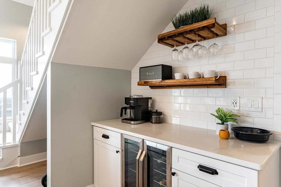 Wine Cooler and Coffee Bar
