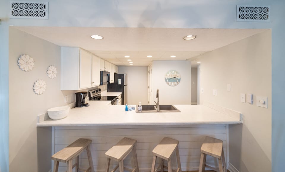 Ultra modern kitchen with all the comforts of home.