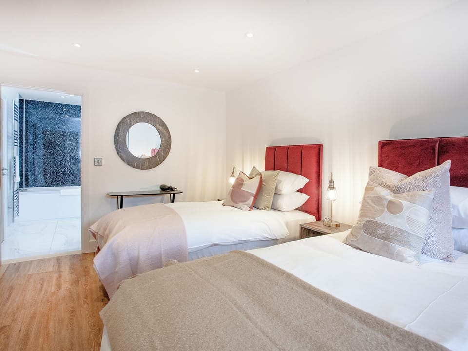 Twin bedroom | Primrose - Bincombe Country Cottages, Over Stowey, near Bridgwater