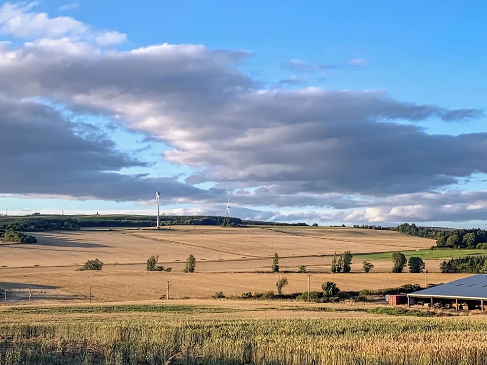 Harvest views | Sheildaig Cottage Annexe, St Cyrus, near Montrose