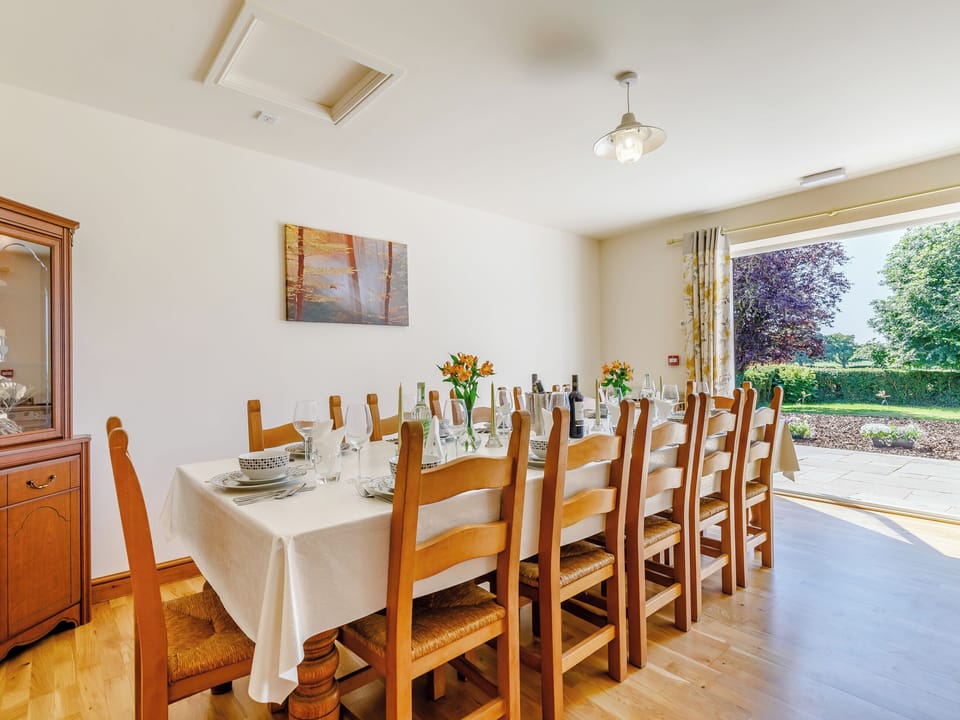 Dining Area | The Woodlands Farmhouse, Willington, Malpas