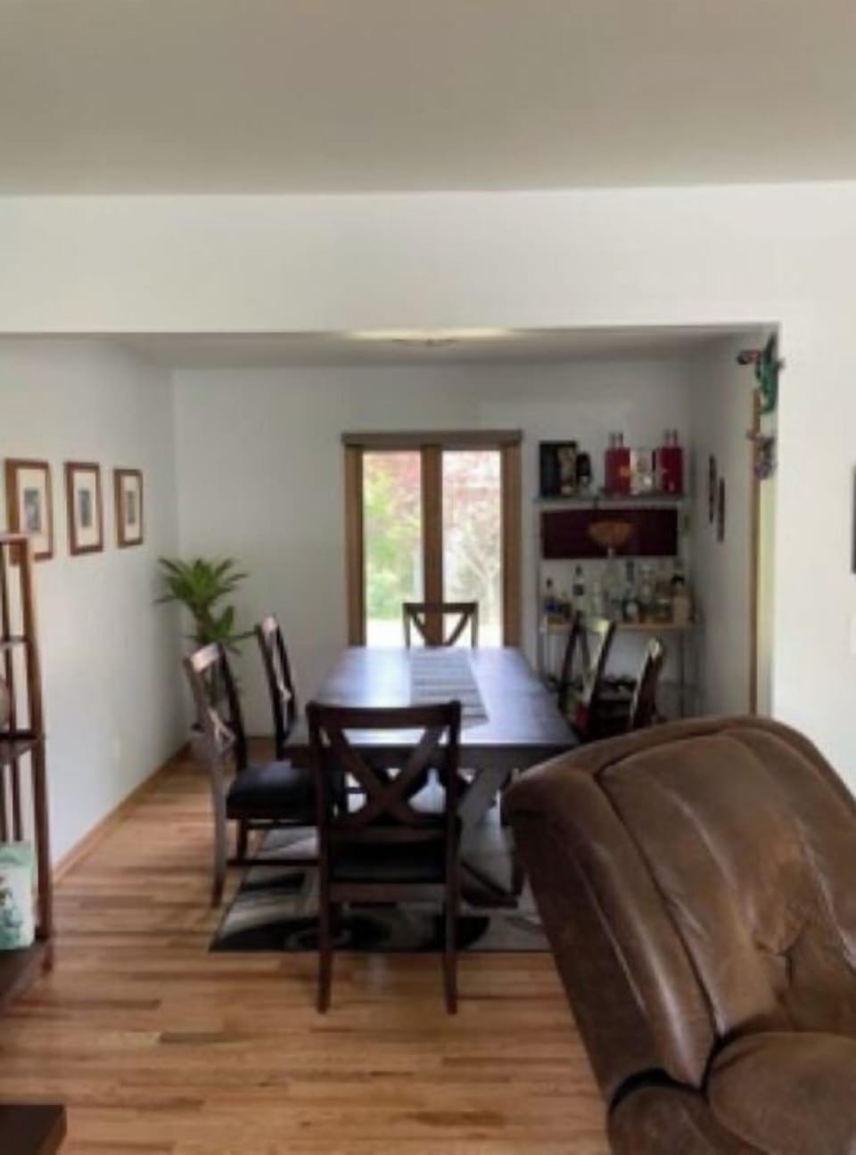 Dining room off of living room 