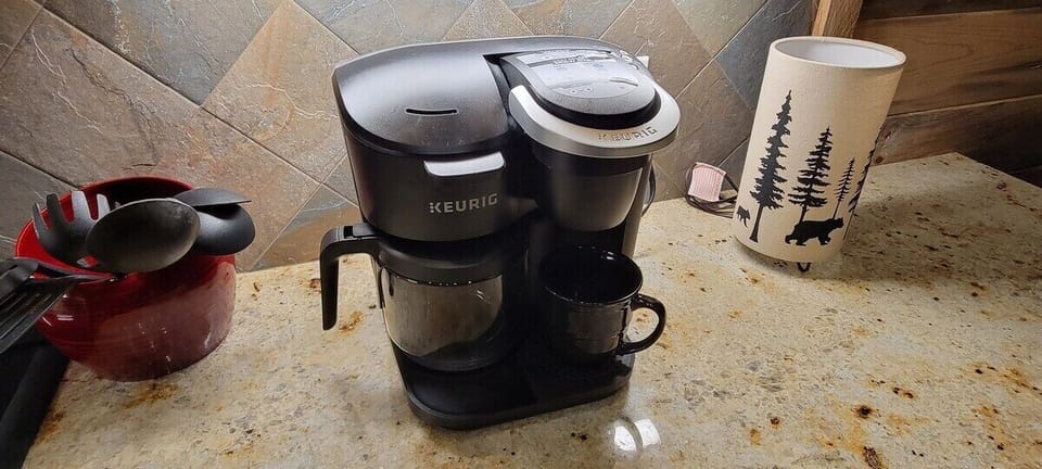 Bring your favorite coffee grounds or k cups