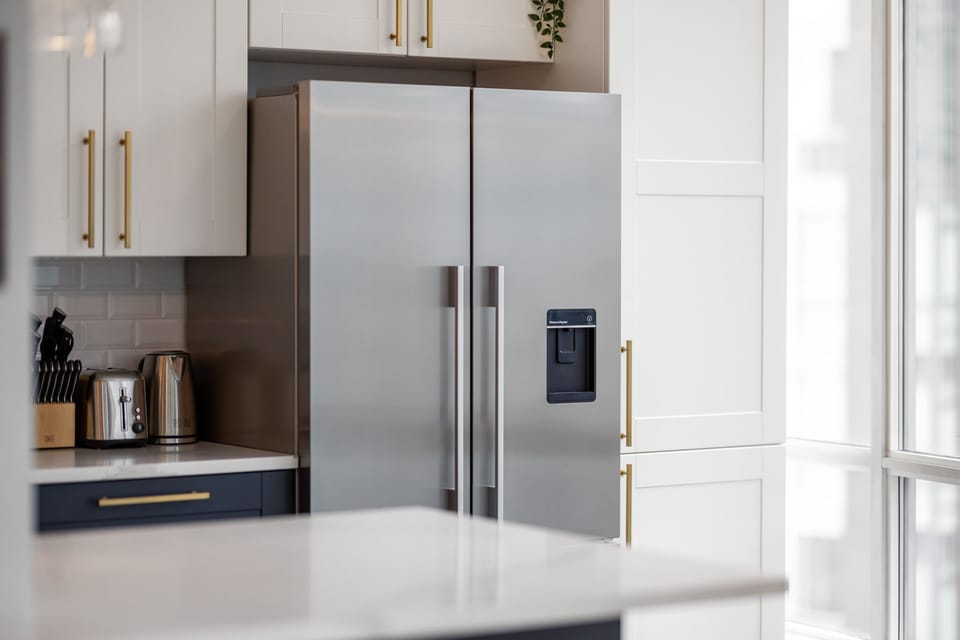 Lots of countertop space and room to prepare food