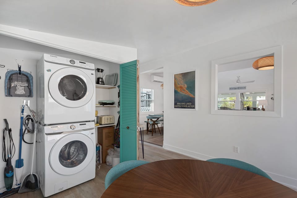 Laundry area off kitchen