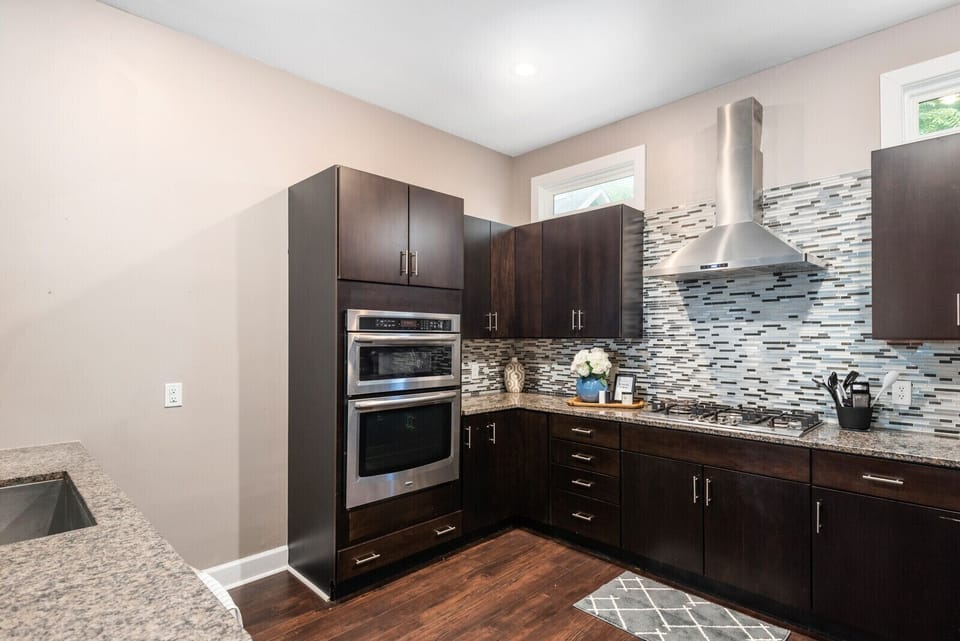 Plenty of cabinet and counter space