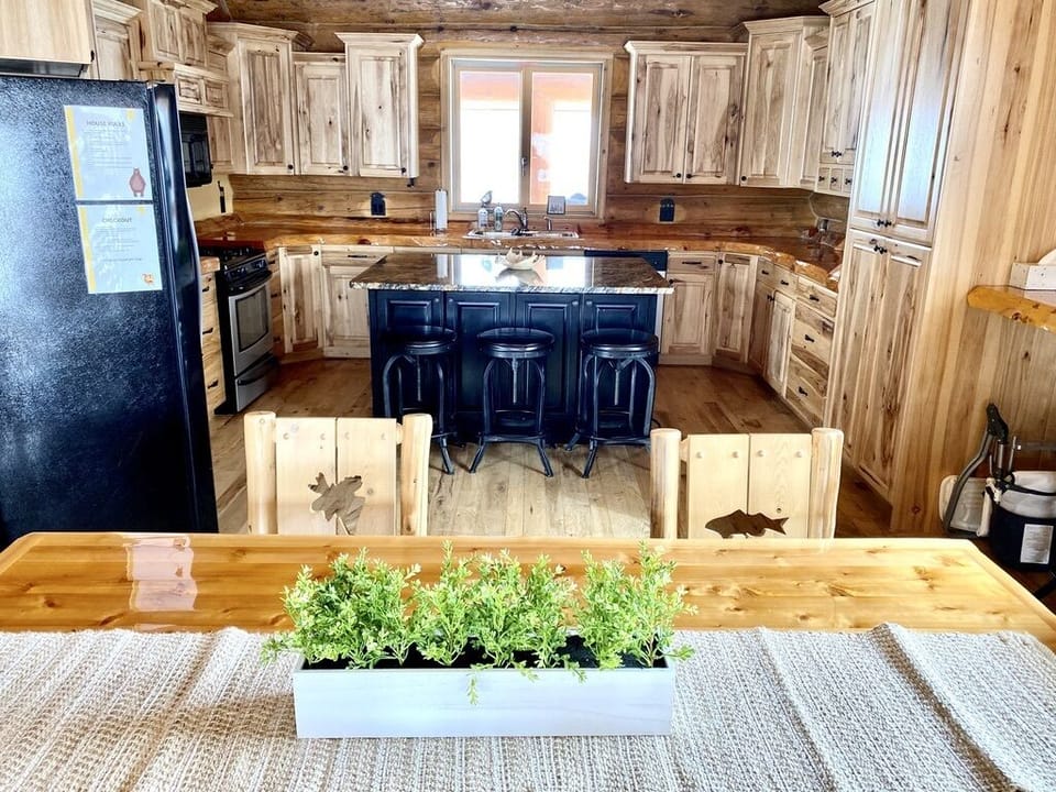 Beautiful kitchen with seating at island. 