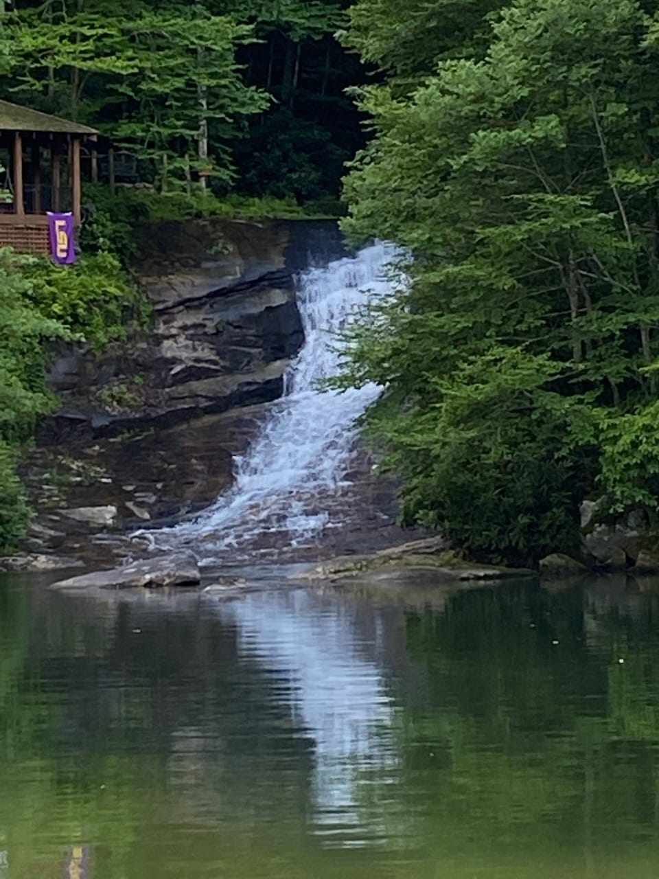 Hurricane Falls on south end of Lake