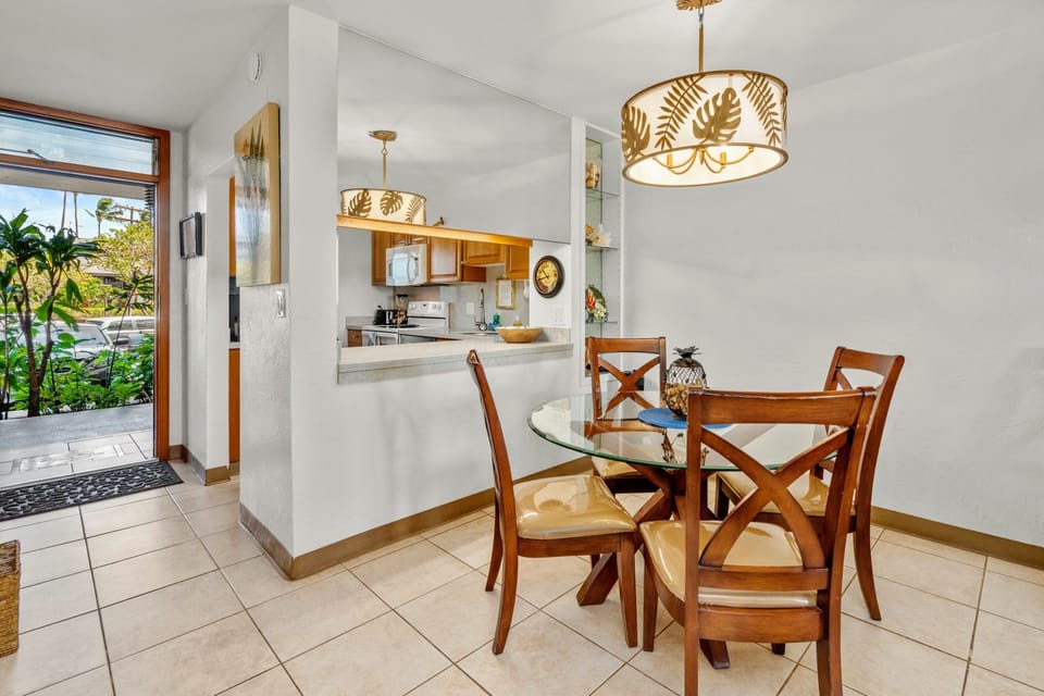 Bright kitchen.