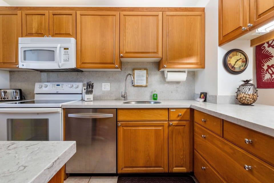 Lots of cabinet space.