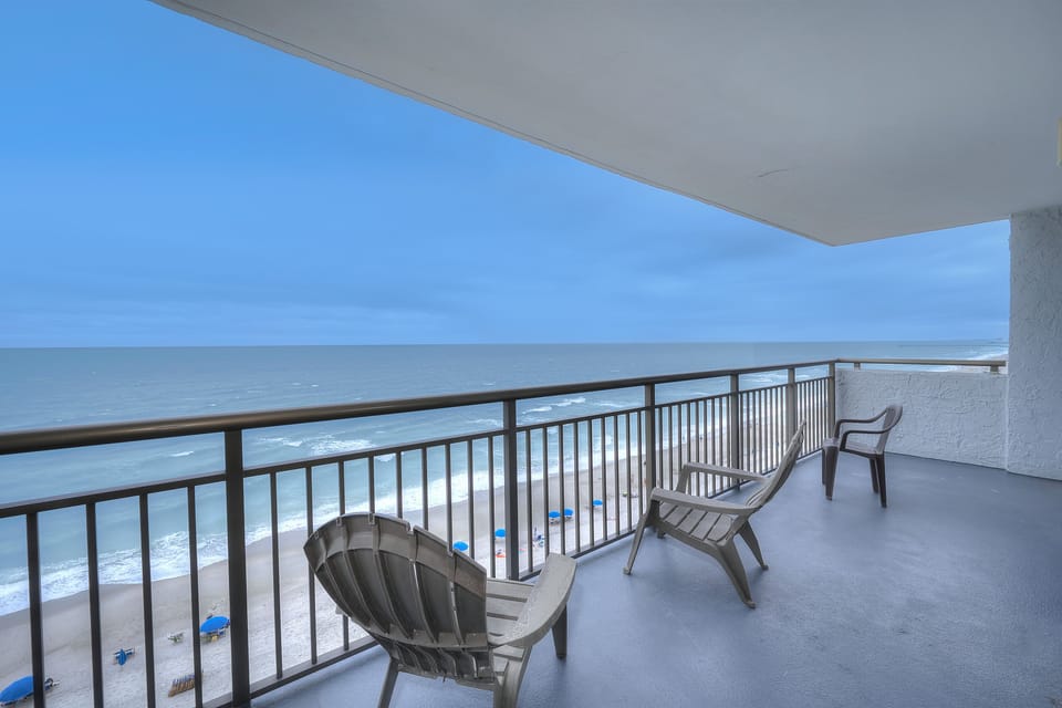 Step out on your ocean front balcony after good nights rest.