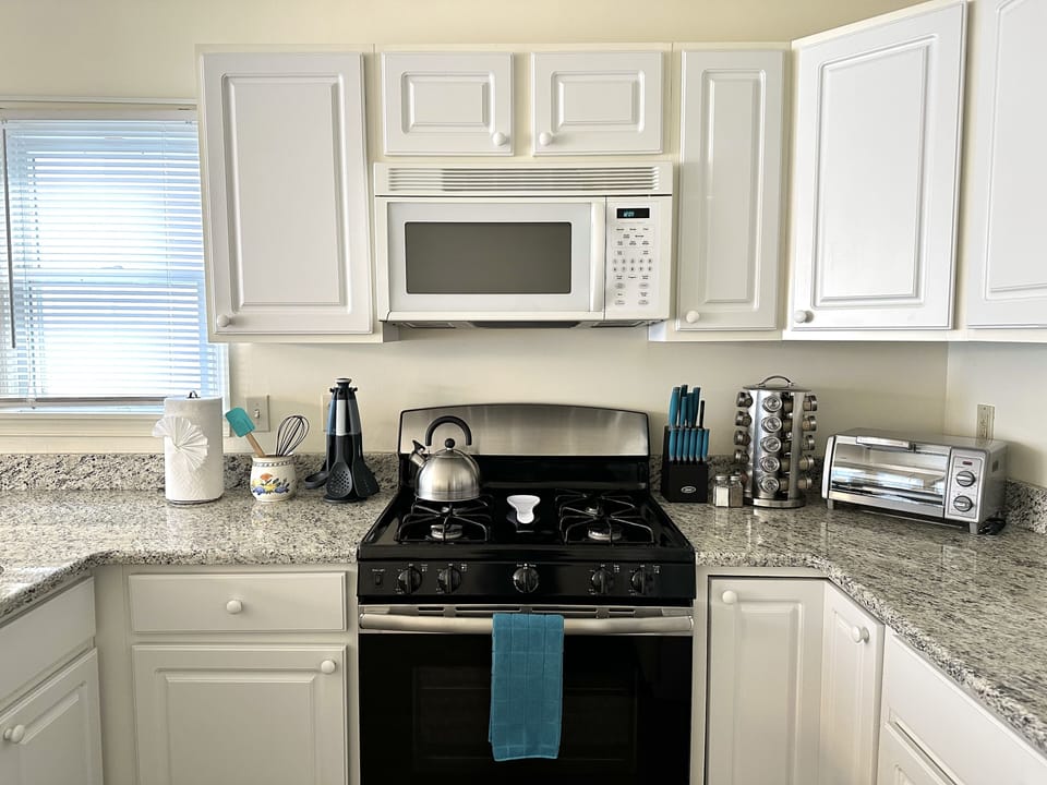 Kitchen is outfitted with everything you need