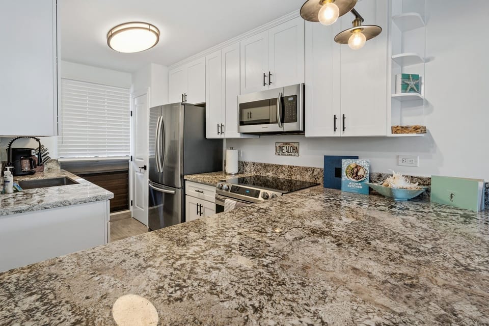 Lots and lots of counter space.