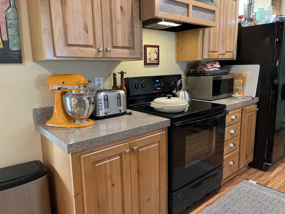 Fully stocked kitchen