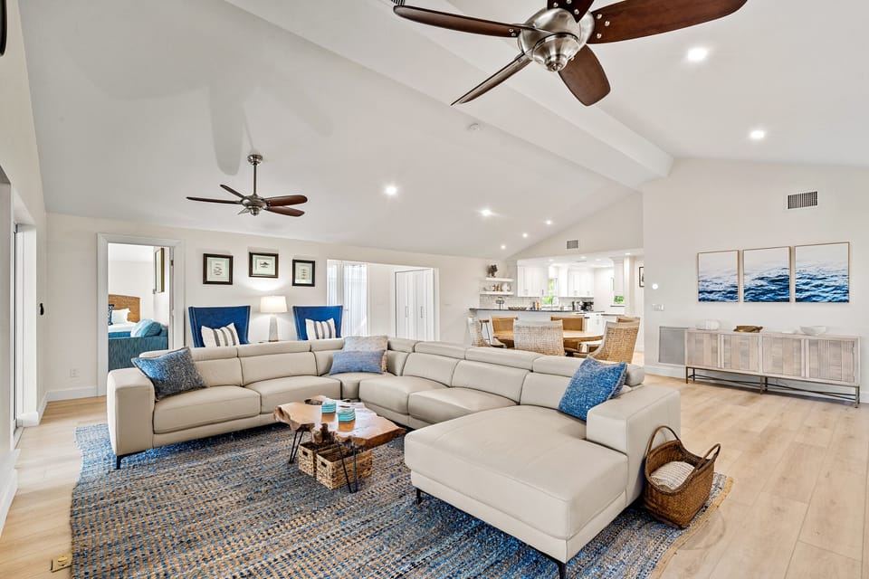 Open Livin Room with ample seating