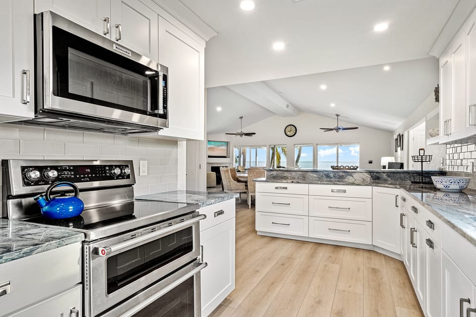 electric stove and microwave