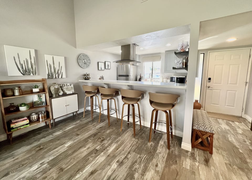 View of kitchen and entry way