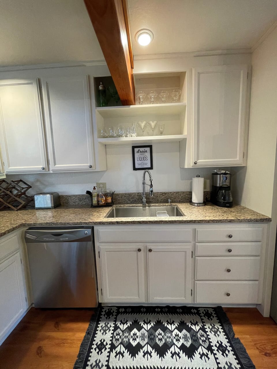 Whip up a meal or snack in the upgraded kitchen 
