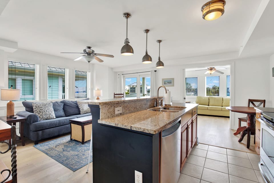 Open Floor Plan - Kitchen - Living Room 