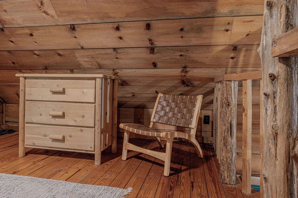 Enough storage and a little corner to just sit.