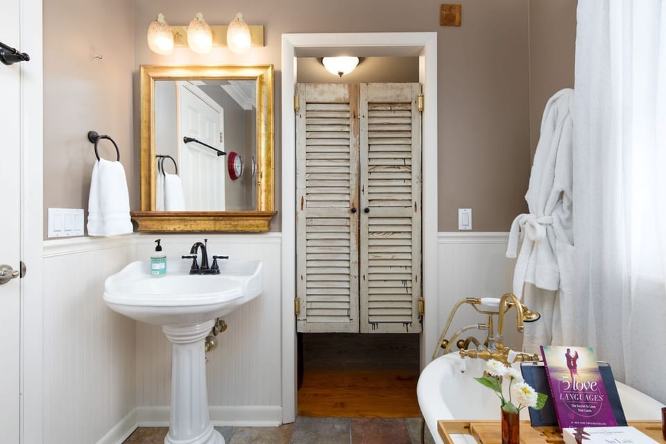Primary Bath with Claw Foot Tub