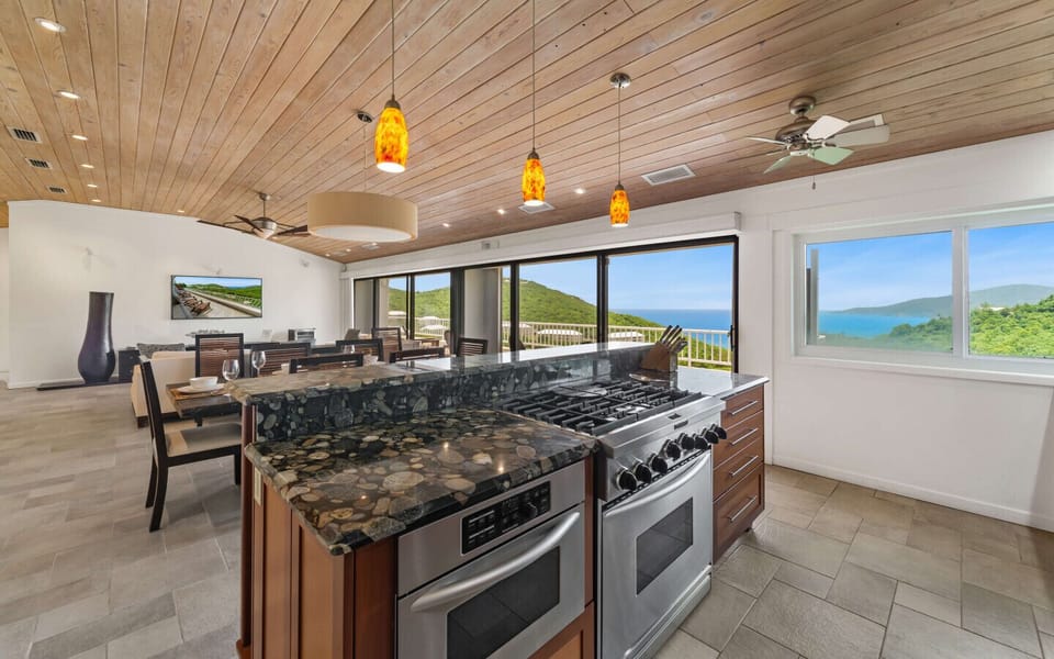 Chef`s Kitchen with a View