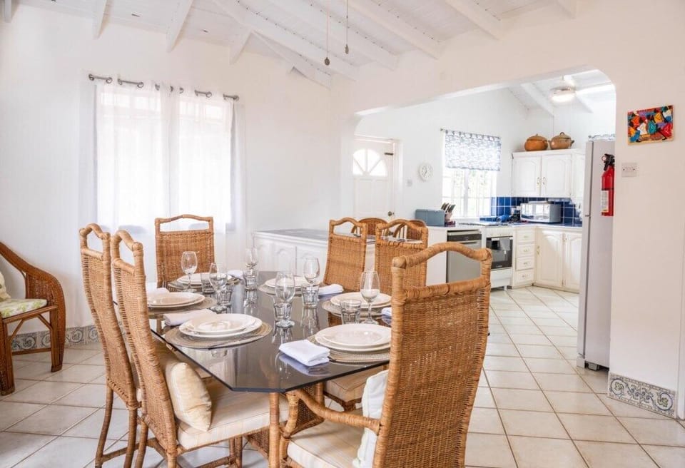 Dining area and kitchen