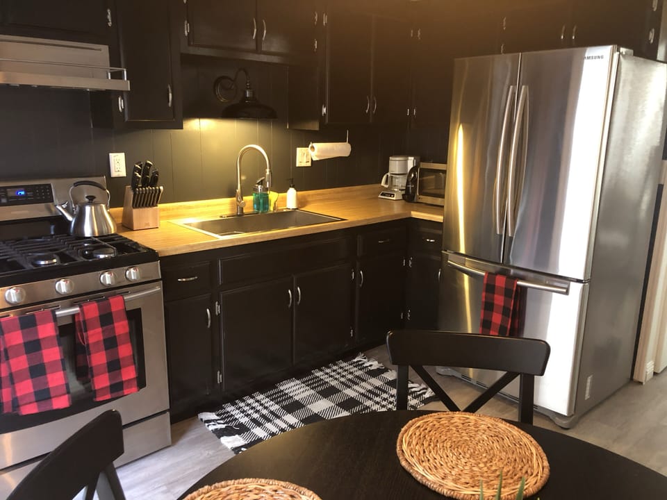 Kitchen in stocked and ready for your meals to be made.