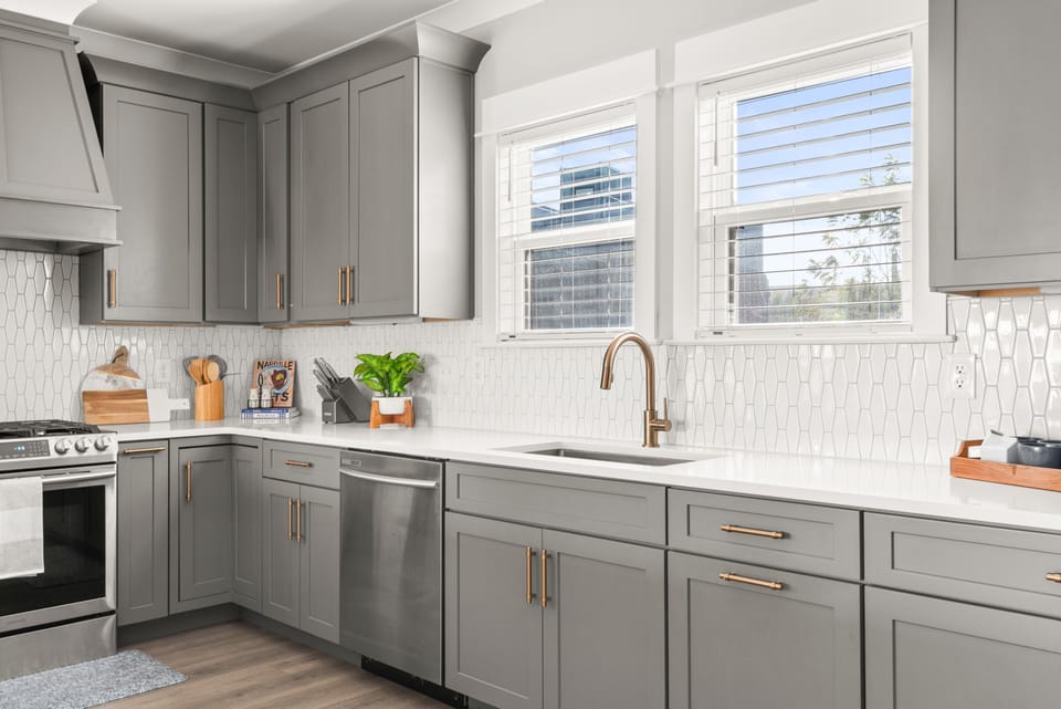 Brand new construction, with upscale appliances and fixtures.