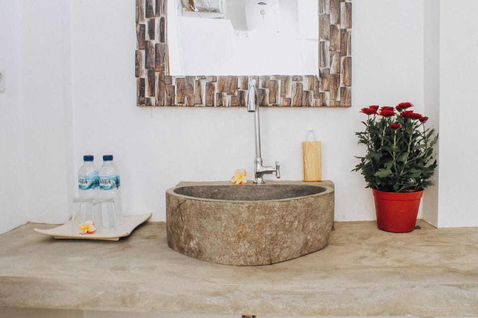 Shower, soap, shampoo