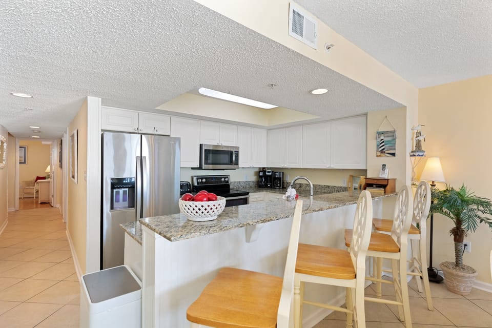 Bar Seating & Kitchen