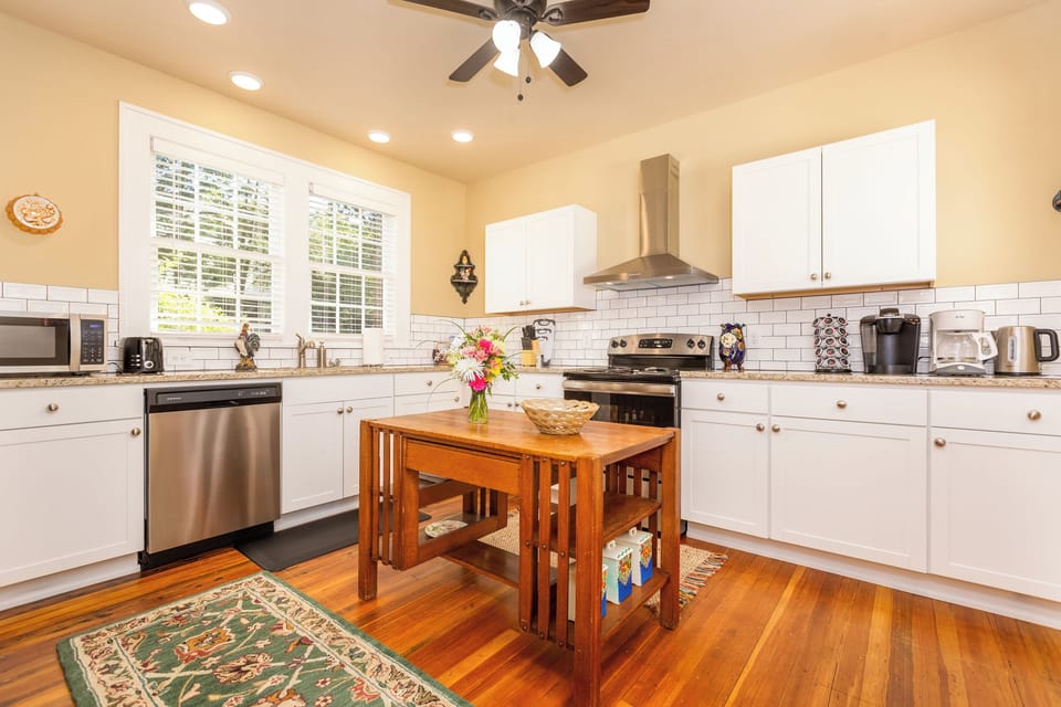 Fully-stocked kitchen
