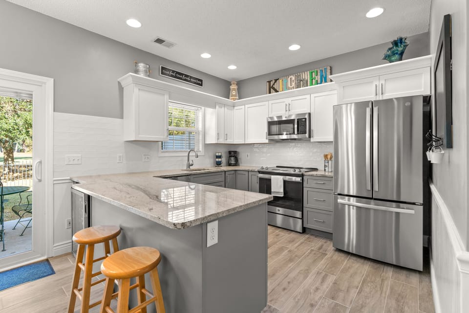 Plenty of counters space to cook with friends and family.