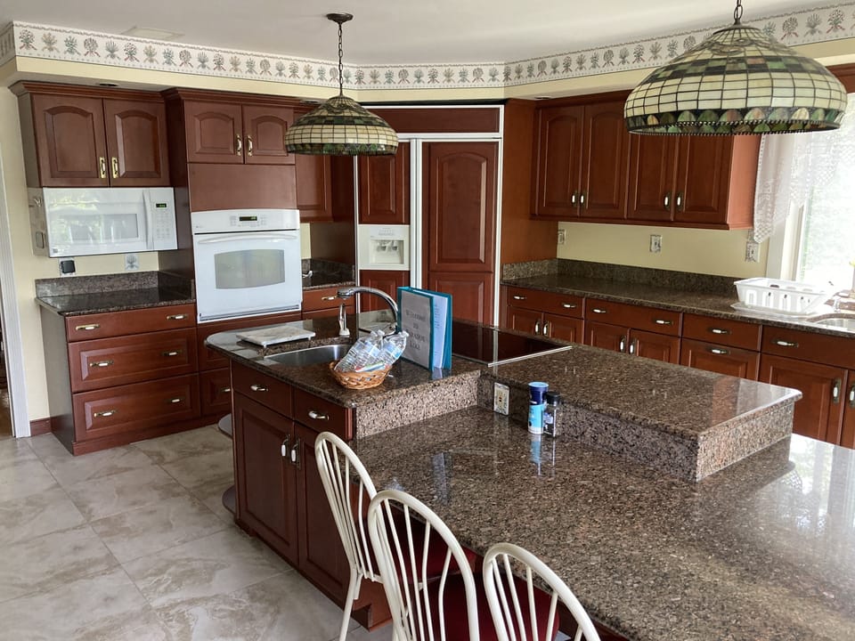 Gourmet kitchen with granite counters