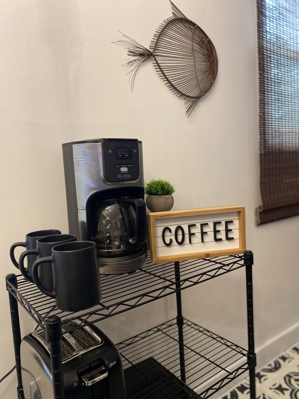 Coffee station so you can enjoy that hot cup of joe!
