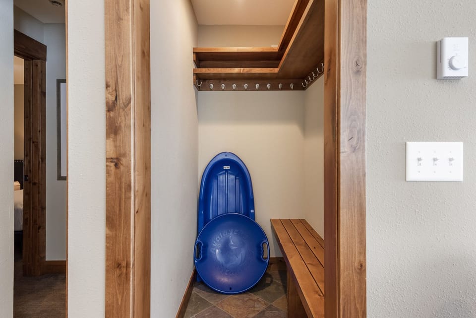 Mudroom to store boots and coats