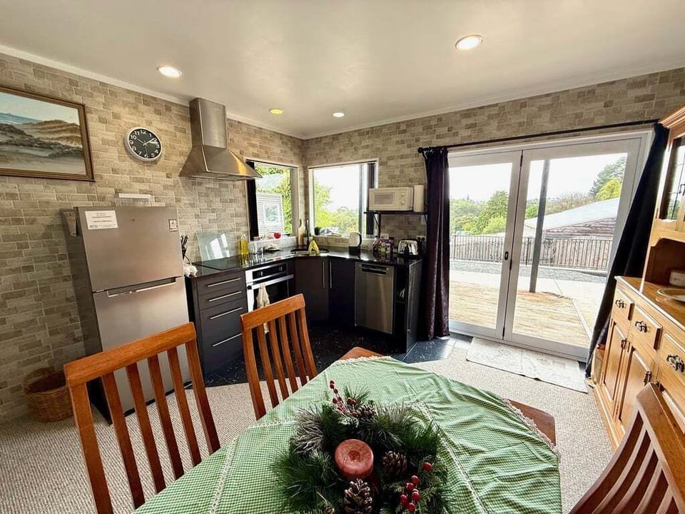 Easy flow between dining, kitchen, and living areas — ideal for longer stays