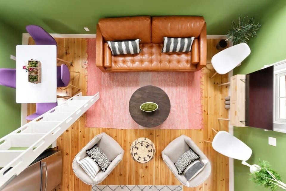 Open-concept living, dining, and kitchen area designed for gathering and connection.