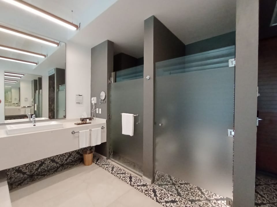 Deluxe Room, 2 Queen Beds | Bathroom | Shower, eco-friendly toiletries, hair dryer, bathrobes