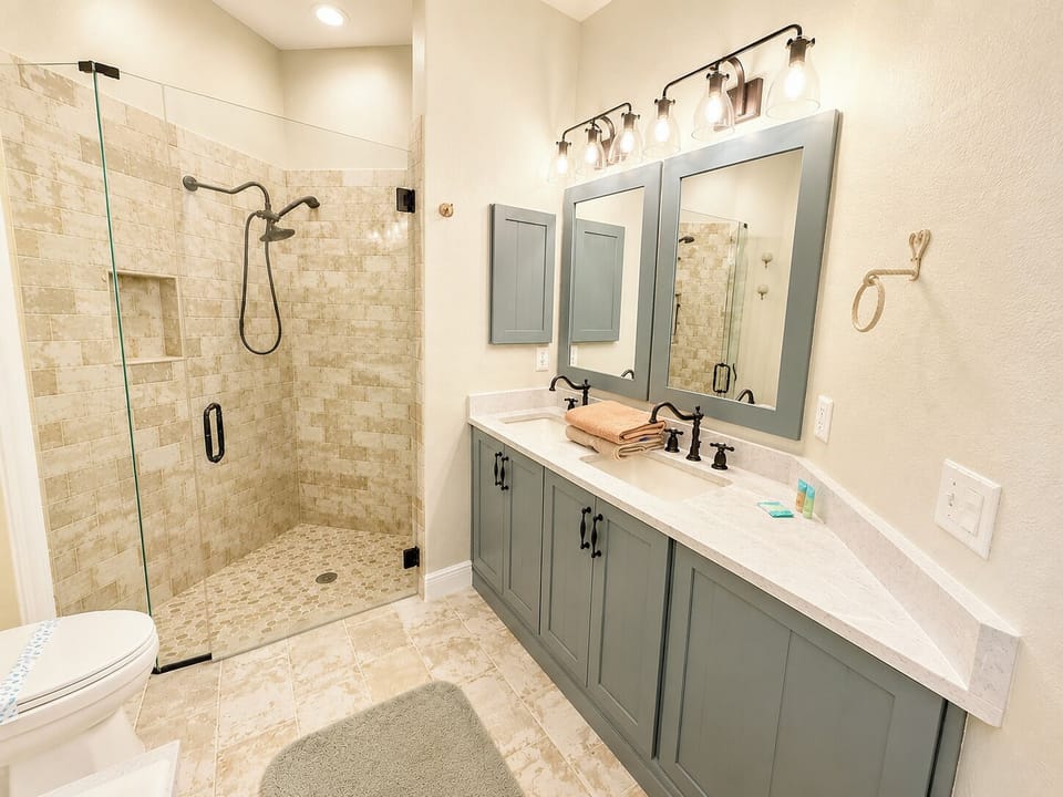 King bedroom en-suite vanity sink.