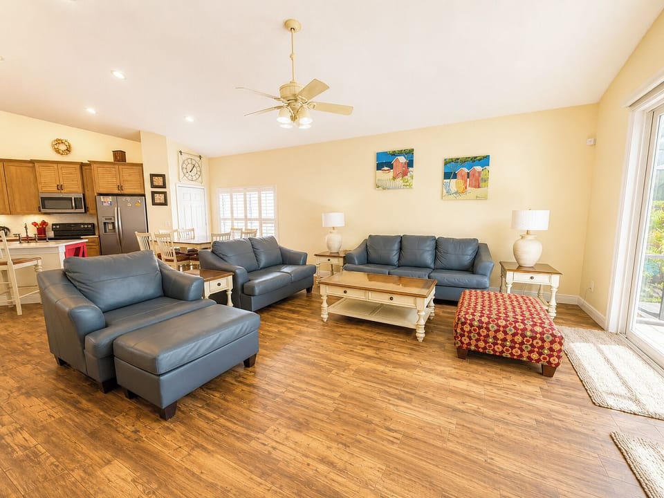Living room showing sofa seating.