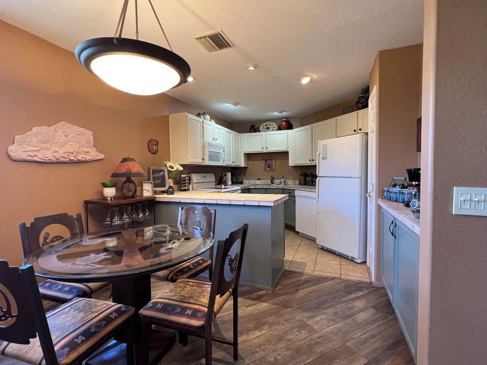 Kitchen is fully equipped for most any meal you’d like to prepare 