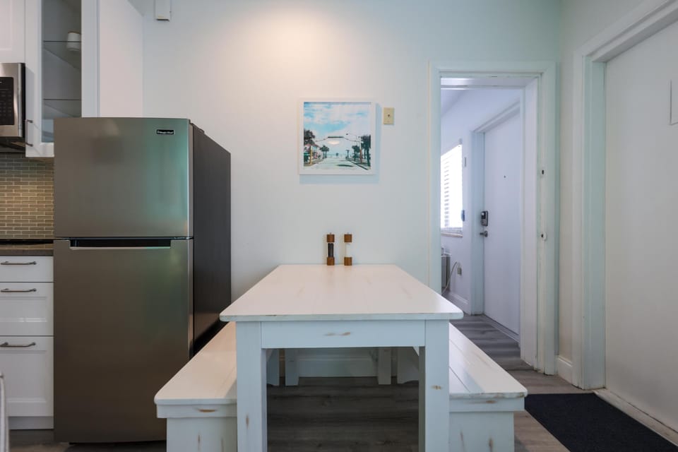 Dining Table and adjoining door to UNIT 105 if you combine the rooms!