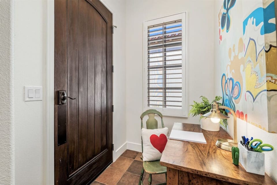 Do you need to check your emails or get a bit of work done? We set up the entry to the master suite as a small office area with desk, paper and office supplies for you.